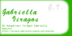 gabriella viragos business card