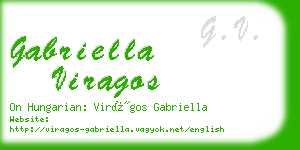 gabriella viragos business card